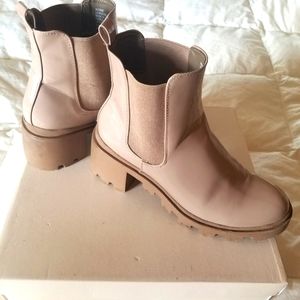 Justfab booties nud size 8